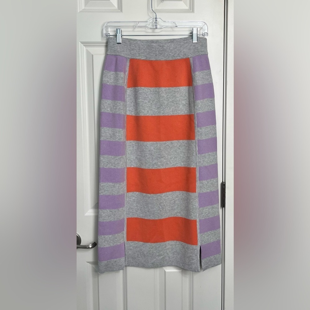 Daily Practice by Anthropologie Glens Striped Sweater Skirt NWOT